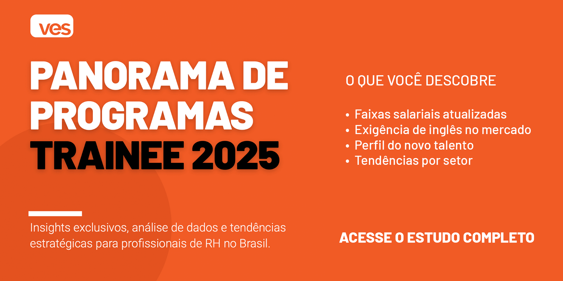 Panorama Programa Trainee 2025 | VES